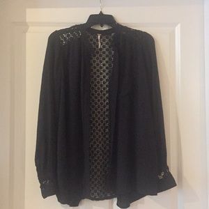 Free People black blouse - beautiful